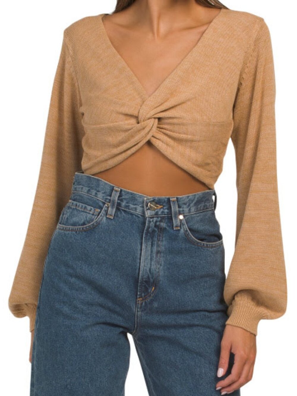Siren Cropped Sweater 100% Cotton Size Small